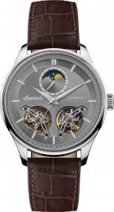 Ingersoll 1892 I07201 Gents The Chord Movement Automatic Case Stainless Steel Dial Grey Strap Leather Dark Brown Matt