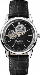 Ingersoll 1892 I07302 Gents The New Haven Movement Automatic Case Stainless Steel Dial Black Strap Leather Black Matt