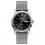 Ingersoll I00505 Mens Watch The New Haven  Automatic Stainless Steel Polished Dial Black Strap Bracelet Color  Silver