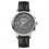 Ingersoll I00601 Mens Watch The Grafton Chronograph Quartz Stainless Steel Polished Dial Grey Strap Strap  Color  Black